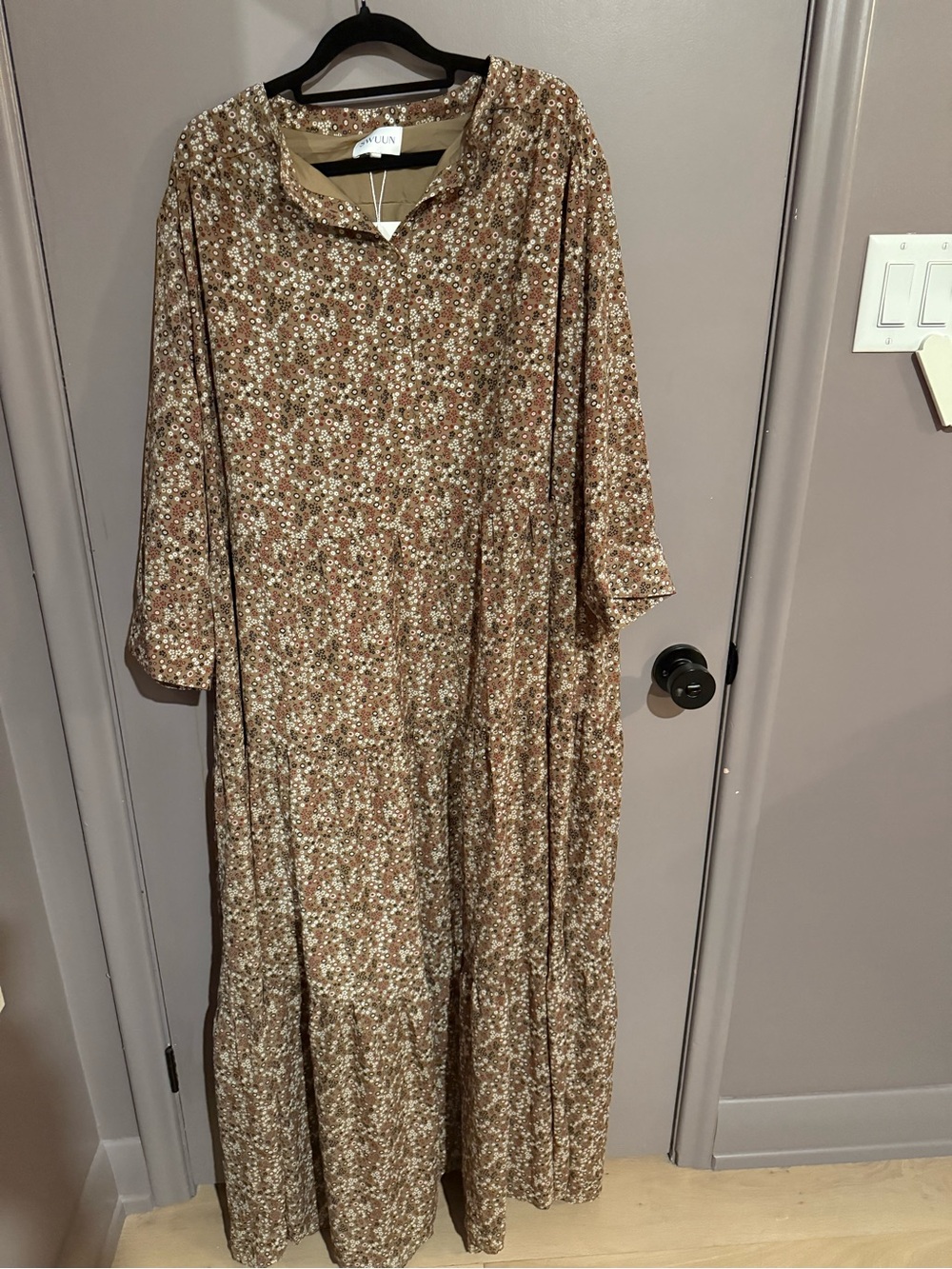 Floral Maxi Dress with Sleeves